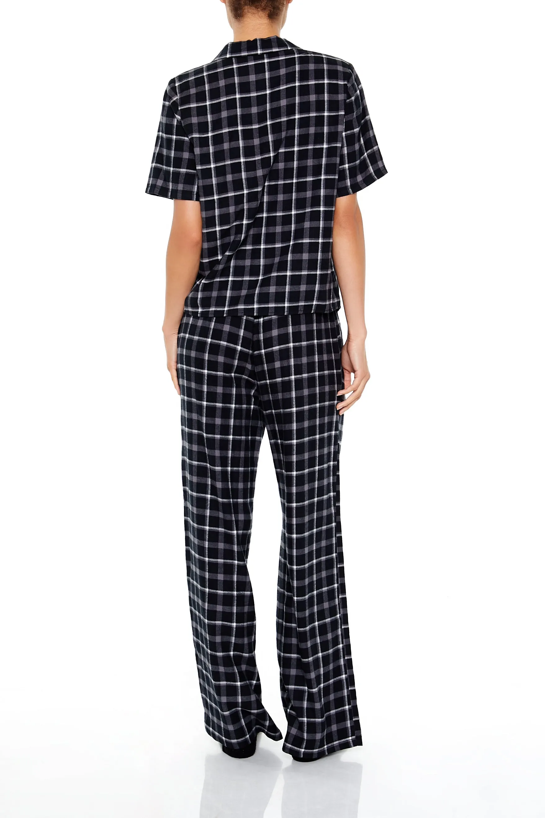 Ensemble pyjama avecc chemisier et pantalon à carreaux sold by Urban Planet product image thumbnail 2