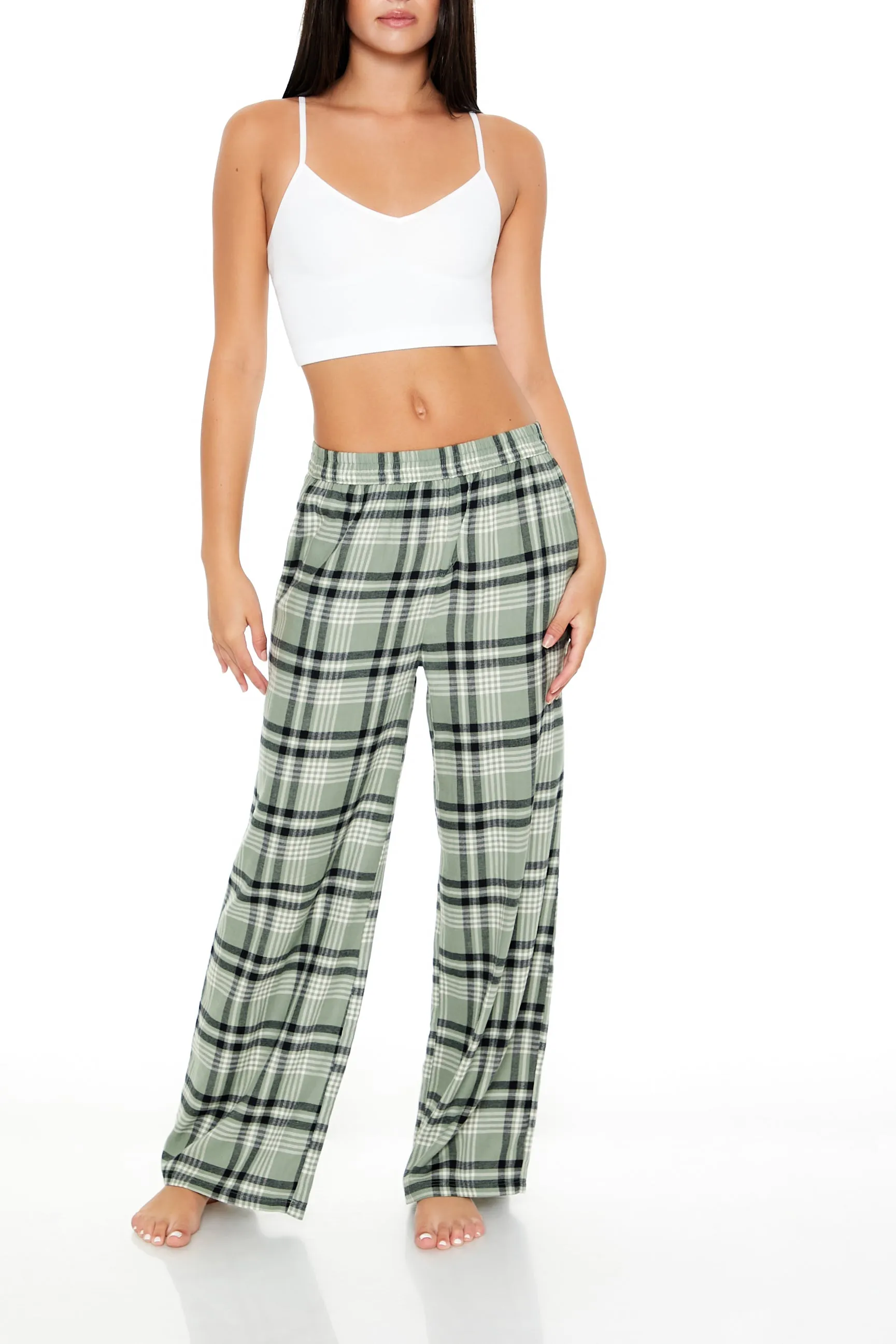 Plaid Flannel Pajama Pants sold by Urban Planet