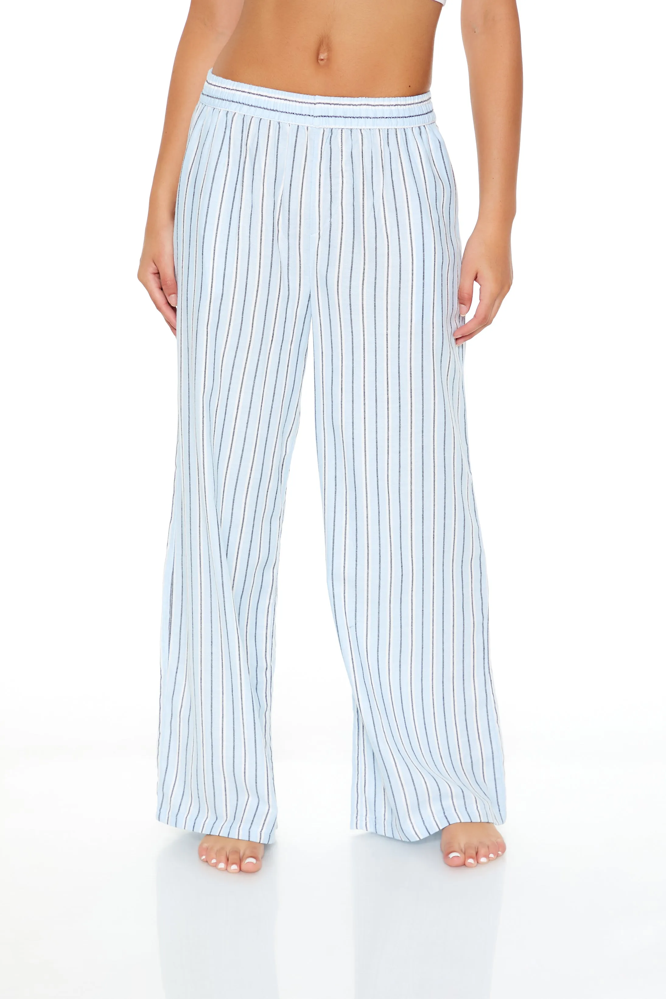 Pinstriped Flannel Pajama Pants sold by Urban Planet product image thumbnail 2