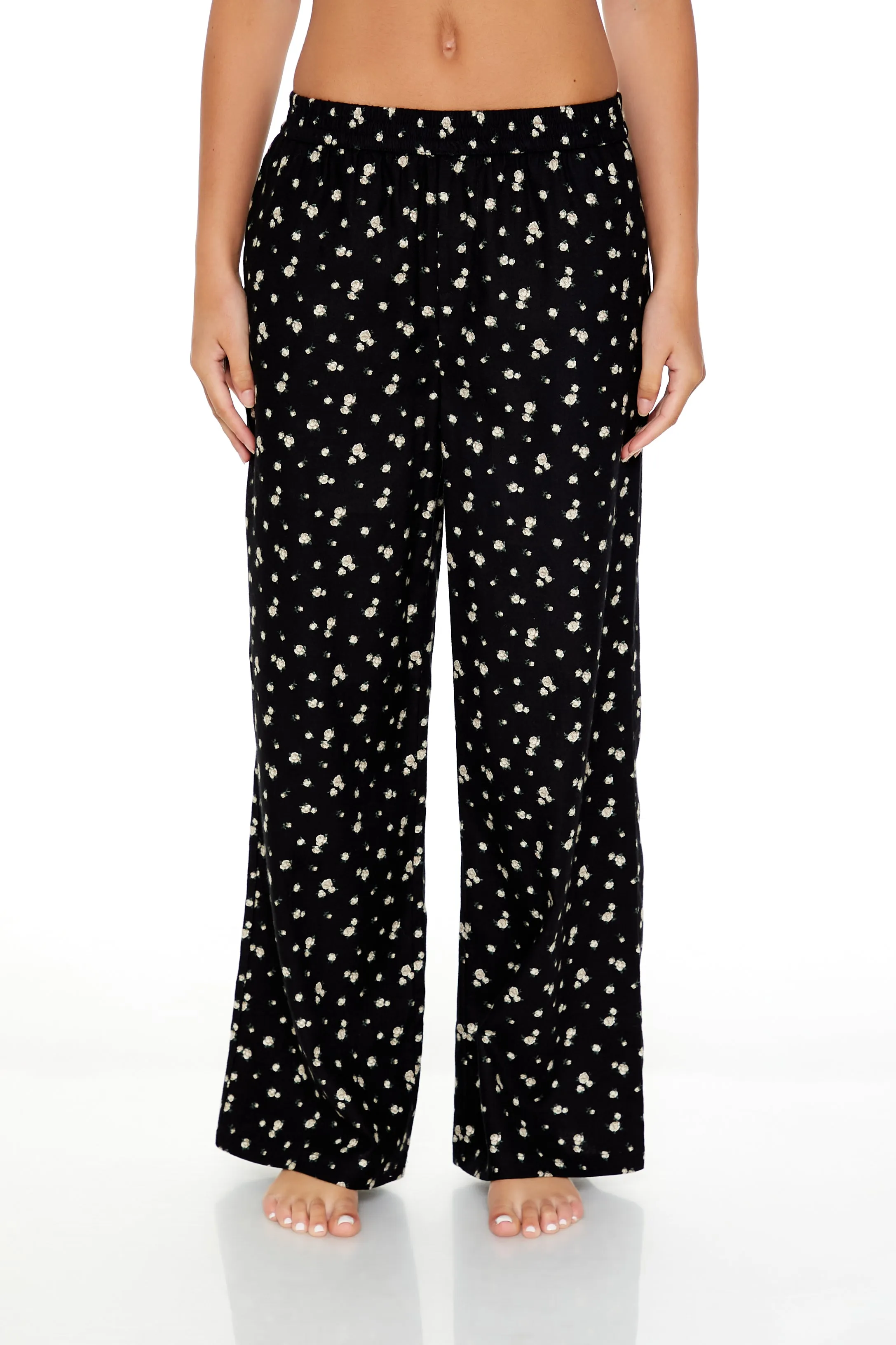 Flannel Ditsy Floral Pajama Pants sold by Urban Planet product image thumbnail 2