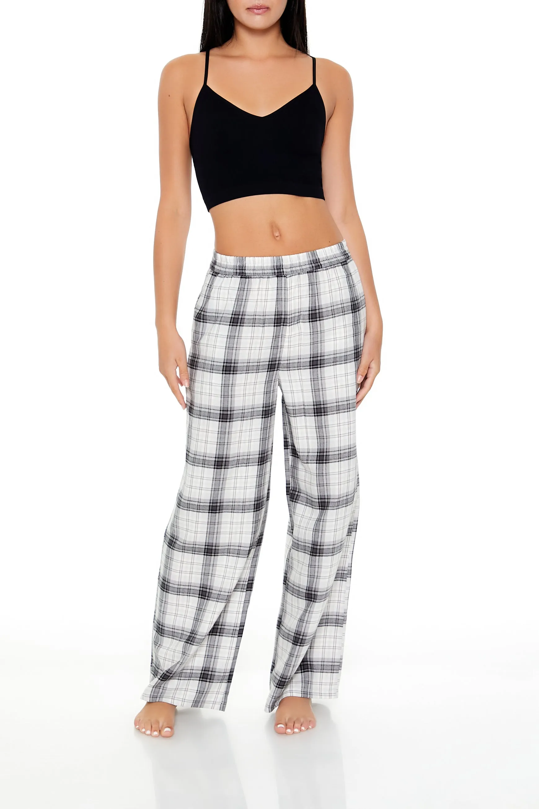 Plaid Flannel Pajama Pants sold by Urban Planet