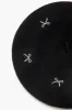 Embroidered Bow Beret sold by Urban Planet
