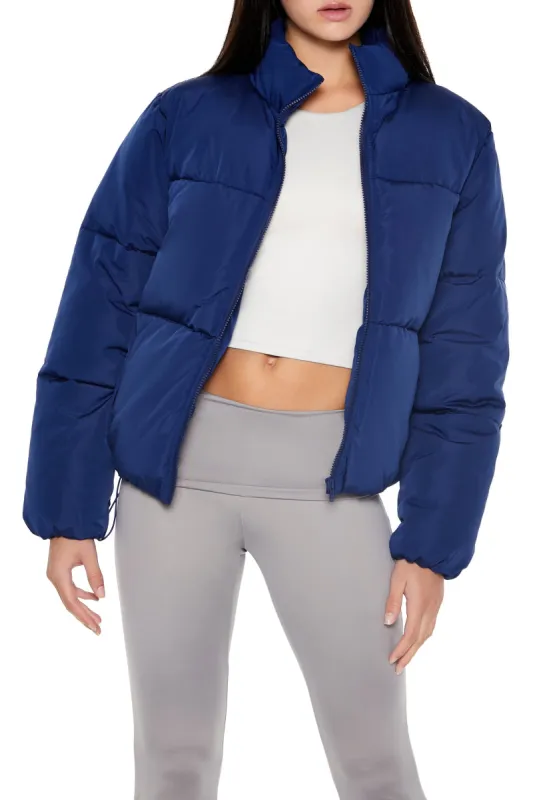 Mock Neck Puffer Jacket sold by Urban Planet