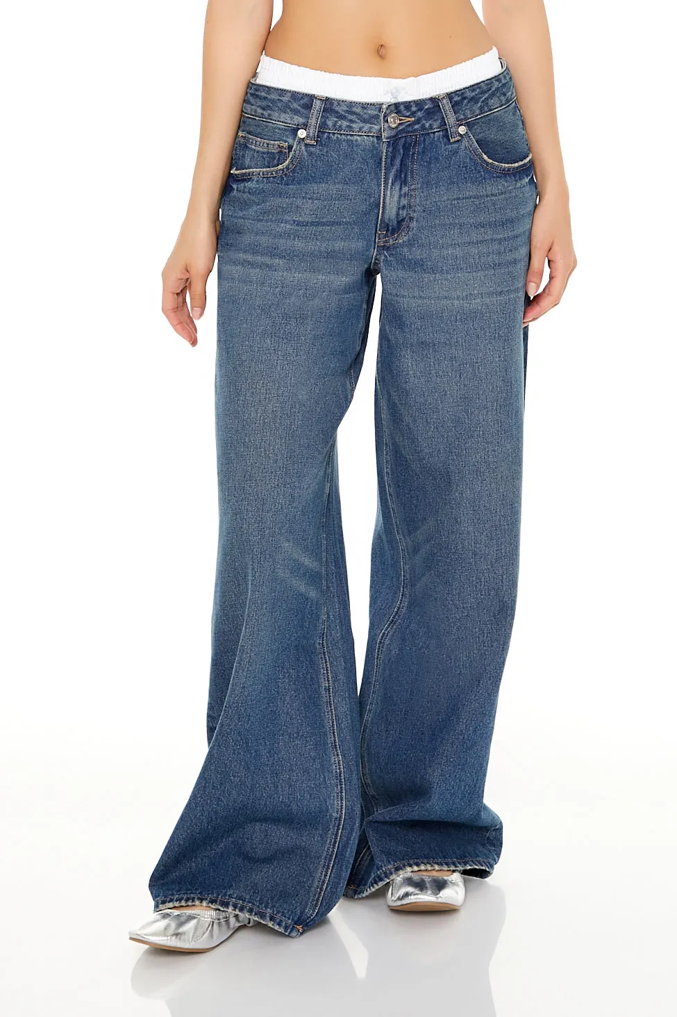 Wide Leg Low-Rise Jean sold by Urban Planet product image thumbnail 3