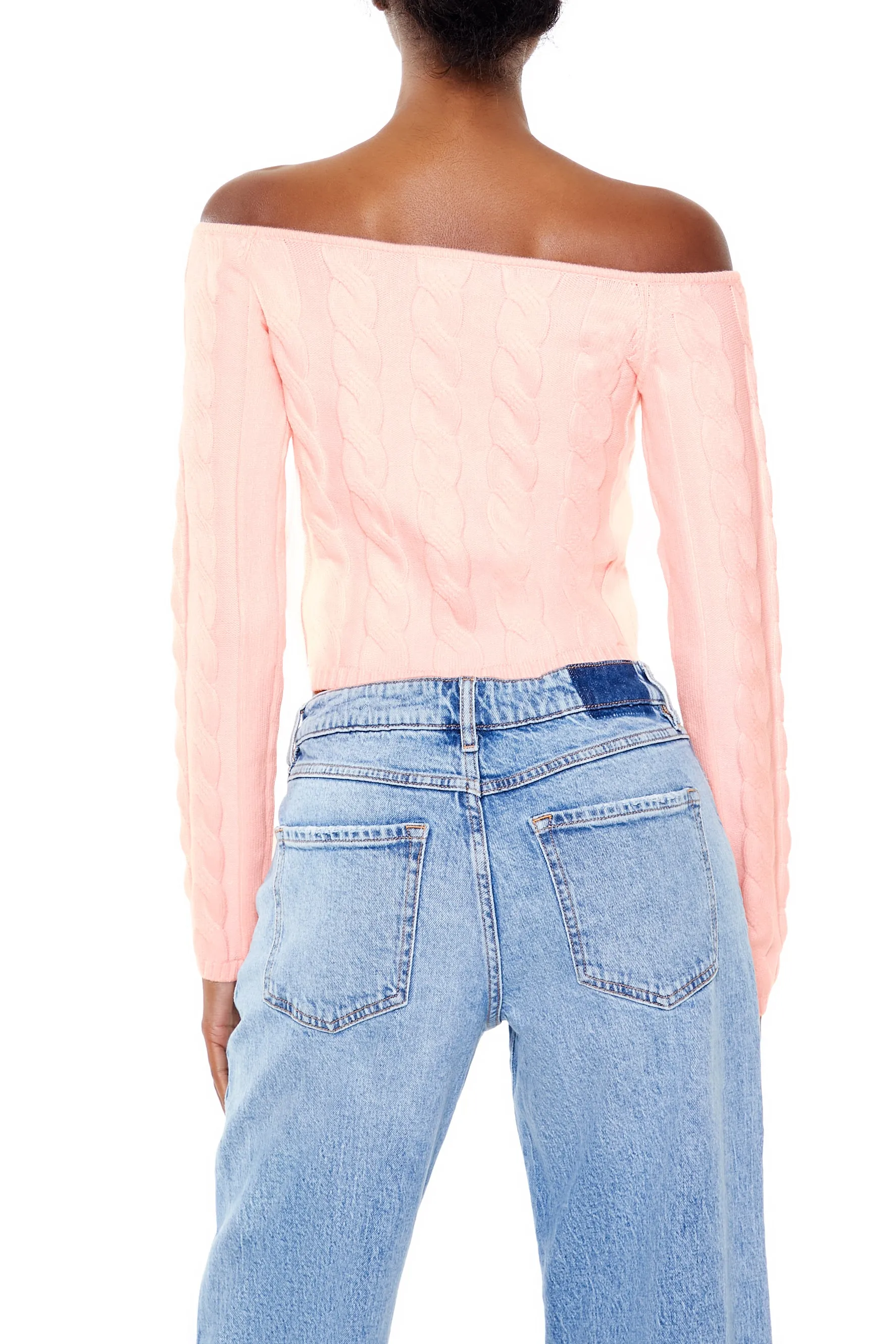 Off-the-Shoulder Cropped Sweater sold by Urban Planet product image thumbnail 5