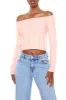 Off-the-Shoulder Cropped Sweater sold by Urban Planet