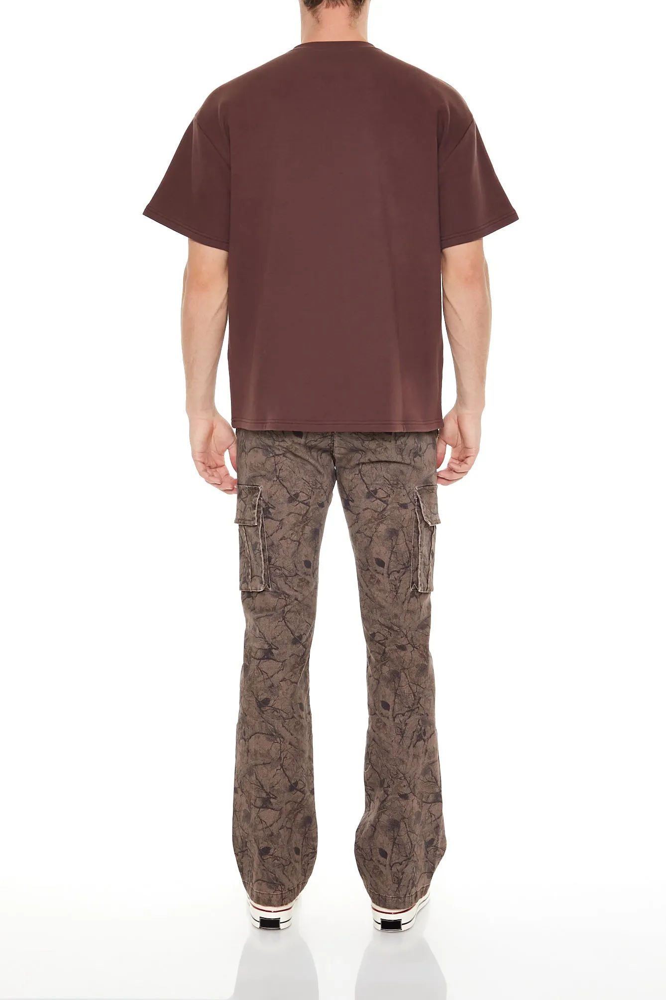 Leaf Print Cargo Slim Fit Pant sold by Urban Planet product image thumbnail 3