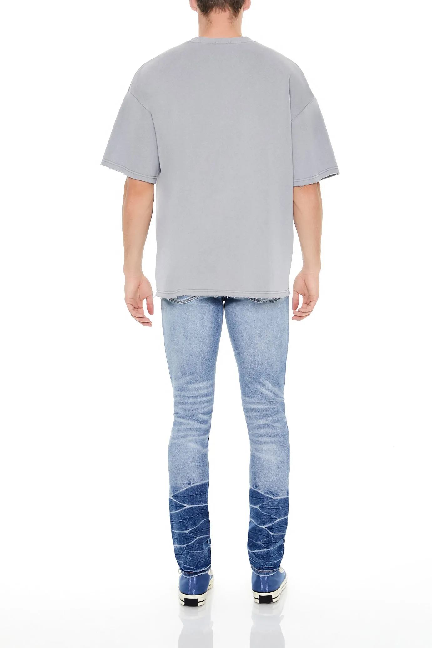 Distressed Acid Wash Skinny Jeans sold by Urban Planet product image thumbnail 3