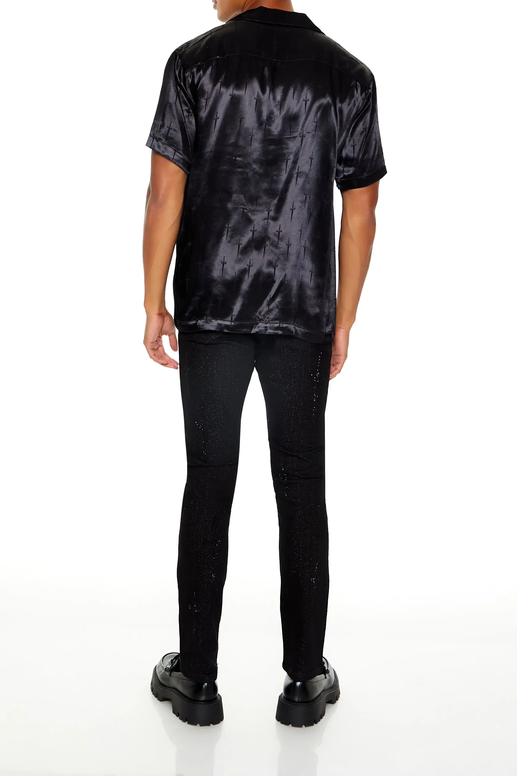 Jean ajusté avec fil métallisé sold by Urban Planet product image thumbnail 3