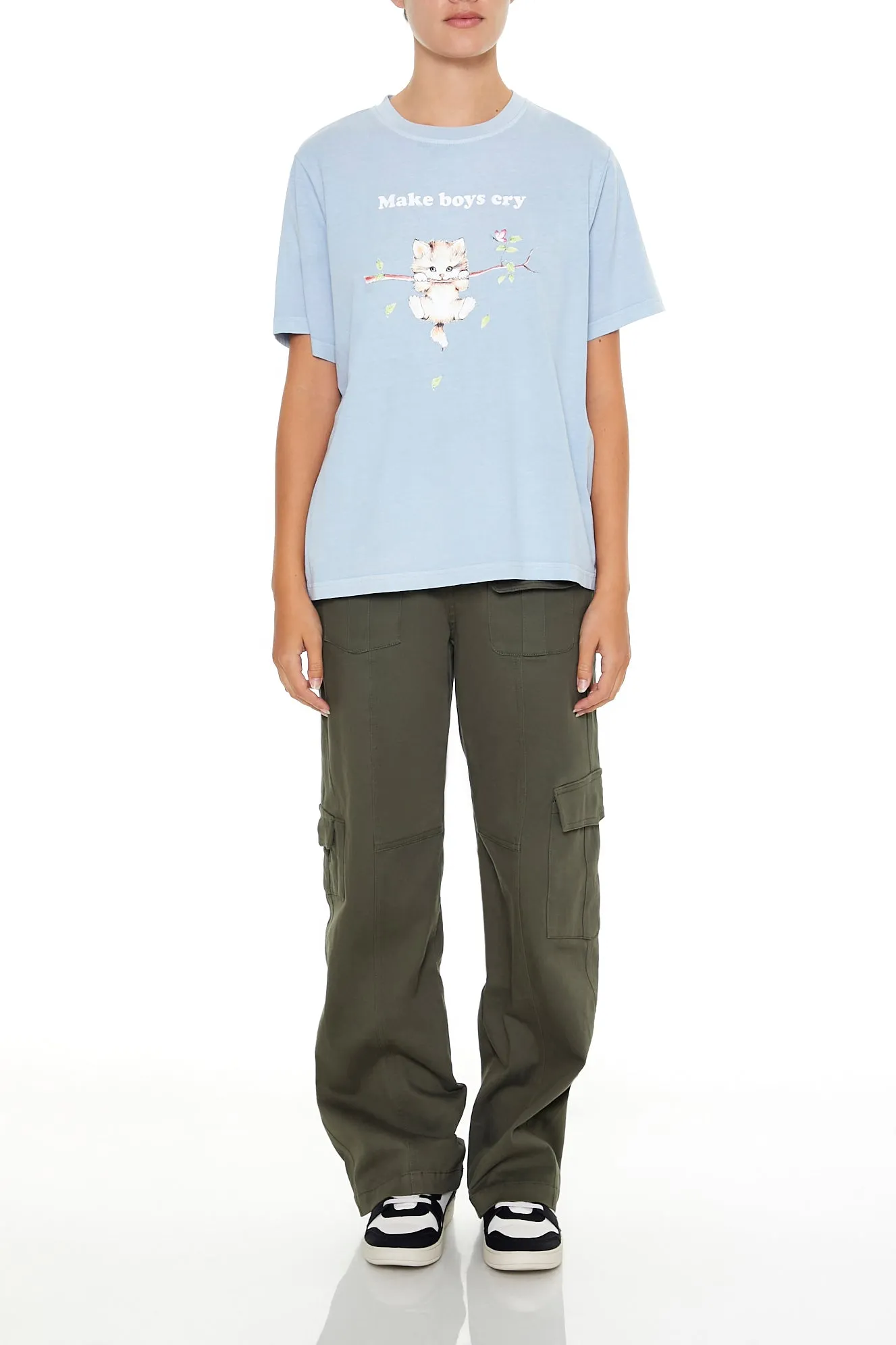 T-shirt à imprimé Make Boys Cry sold by Urban Planet product image thumbnail 2