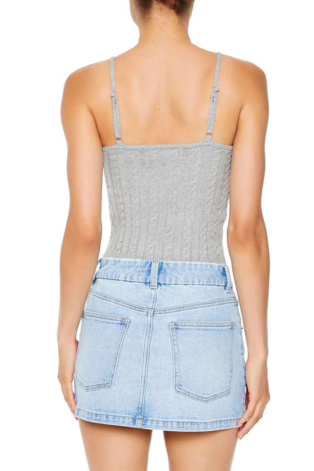 Camisole en tricot torsadé à encolure en V sold by Urban Planet product image thumbnail 3