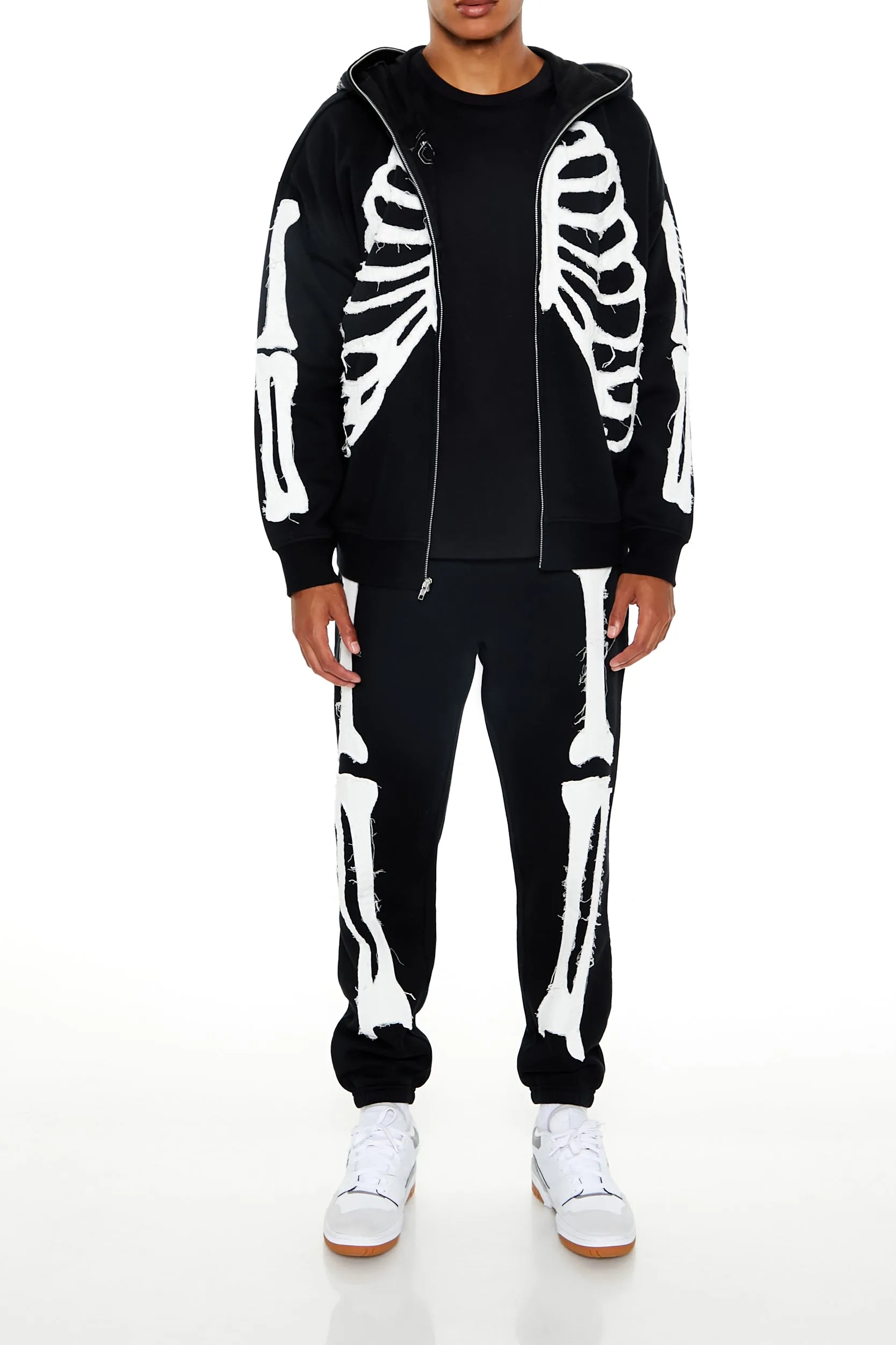 Jogger à imprimé Squelette avec surpiqûre sold by Urban Planet product image thumbnail 4