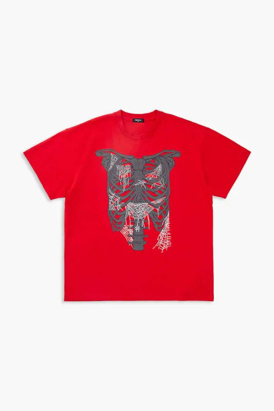 Rib Cage Embroidered T-Shirt sold by Urban Planet