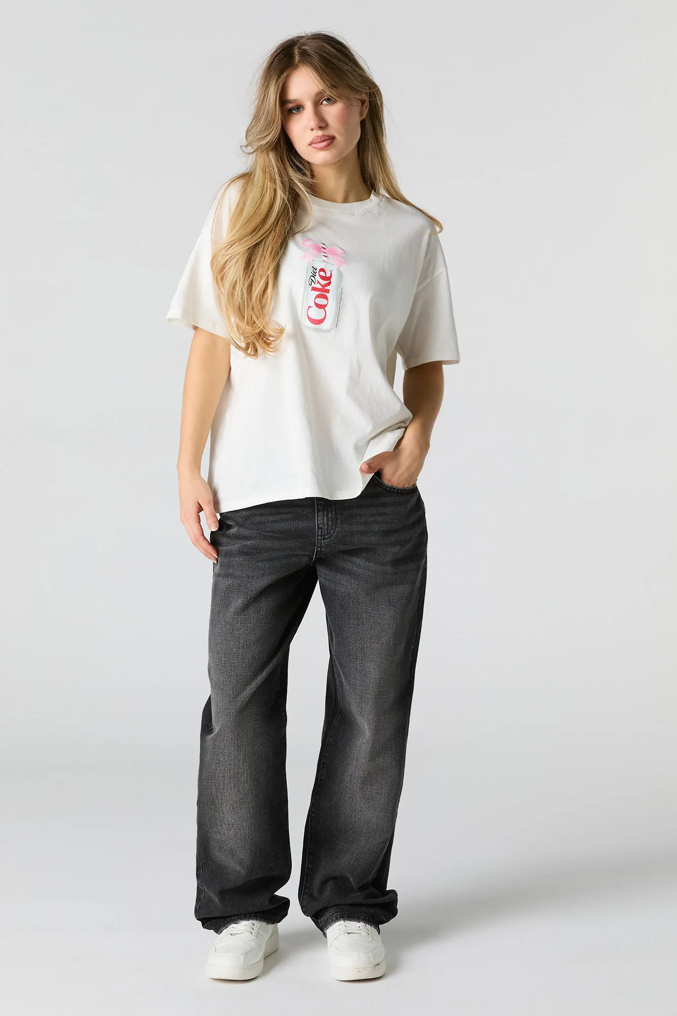 Diet Coke Graphic Boyfriend T-Shirt sold by Urban Planet product image thumbnail 3