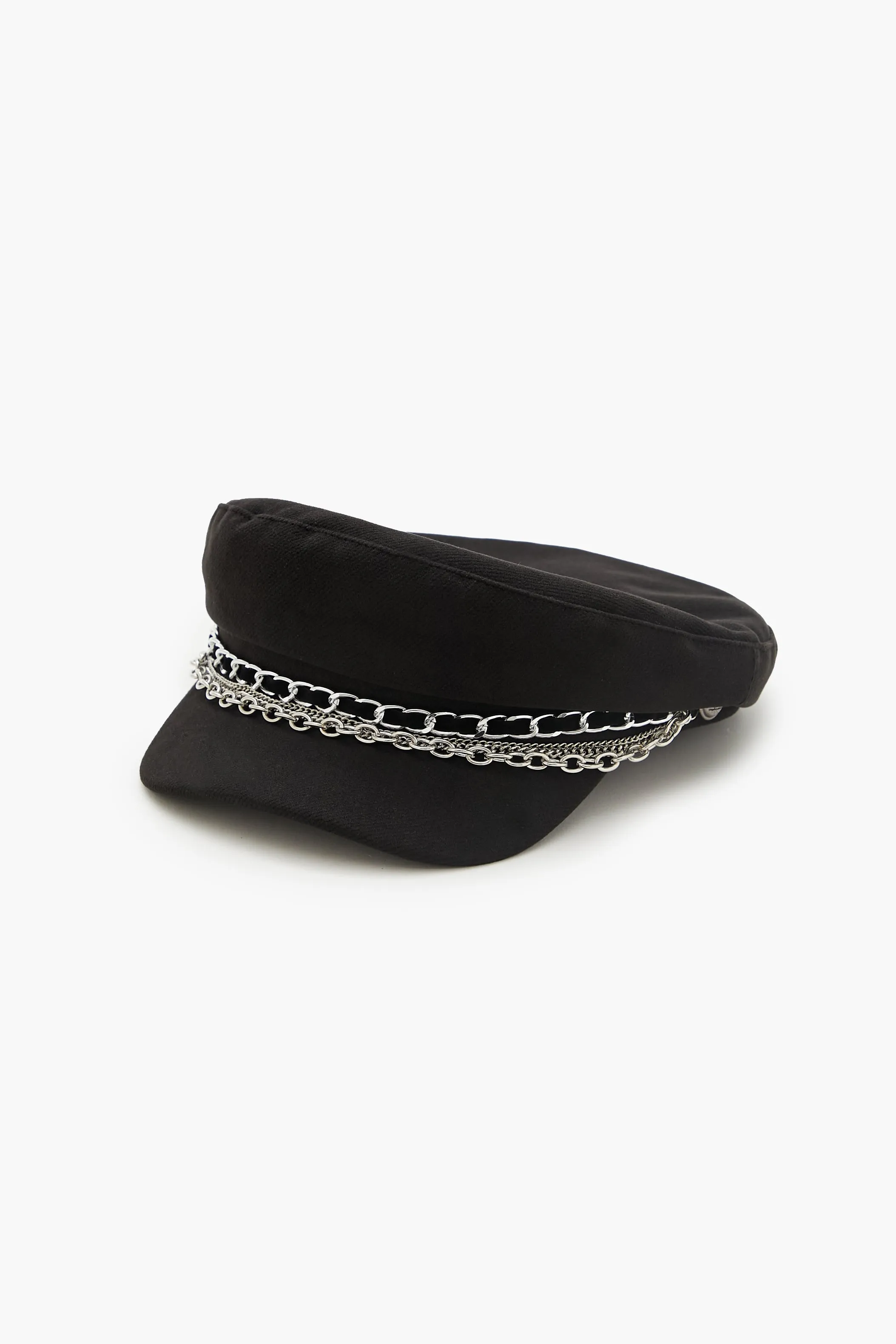 Tiered Chain-Trim Cabbie Hat sold by Urban Planet