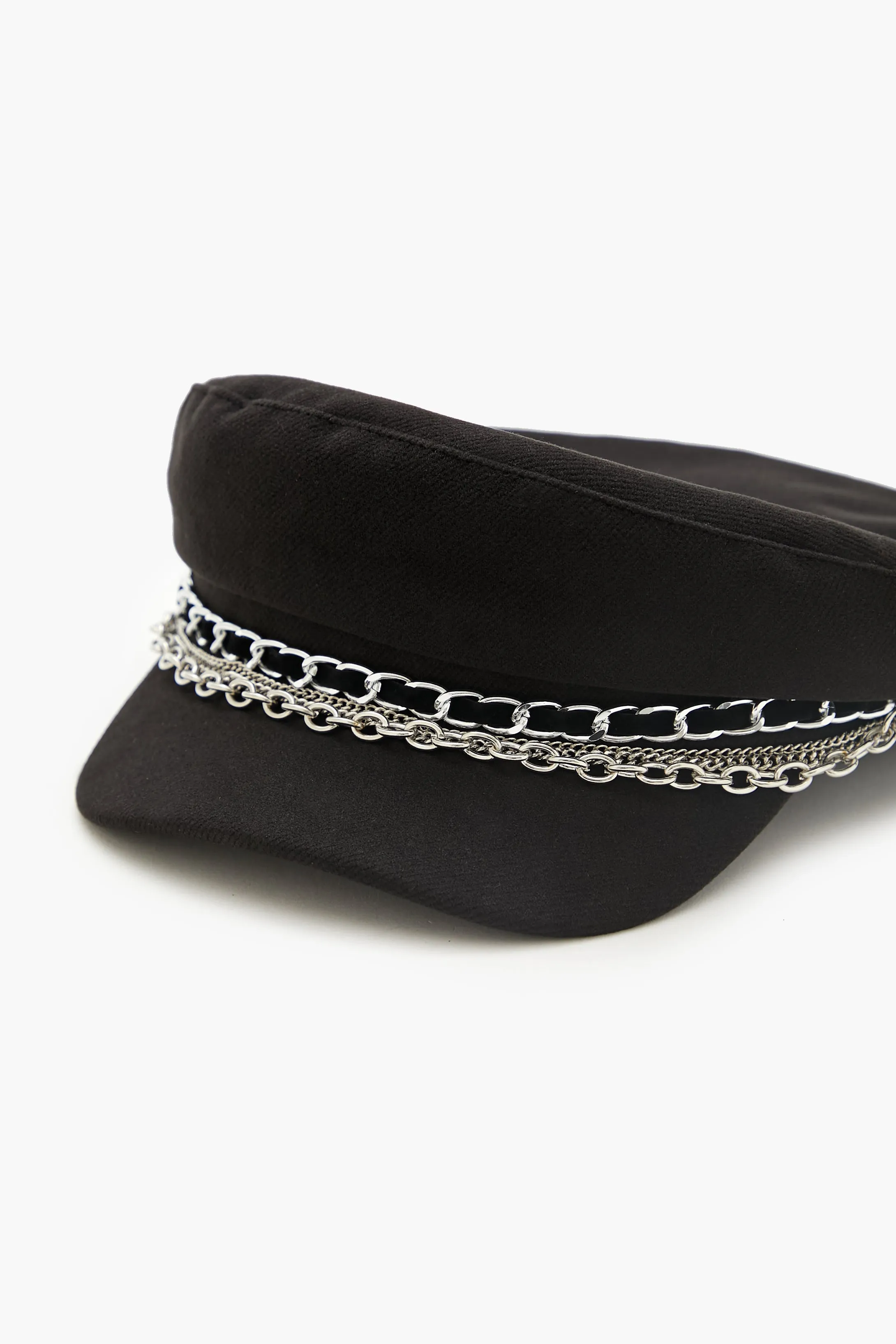 Tiered Chain-Trim Cabbie Hat sold by Urban Planet product image thumbnail 3