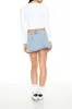 Pleated Denim Mini Skirt sold by Urban Planet