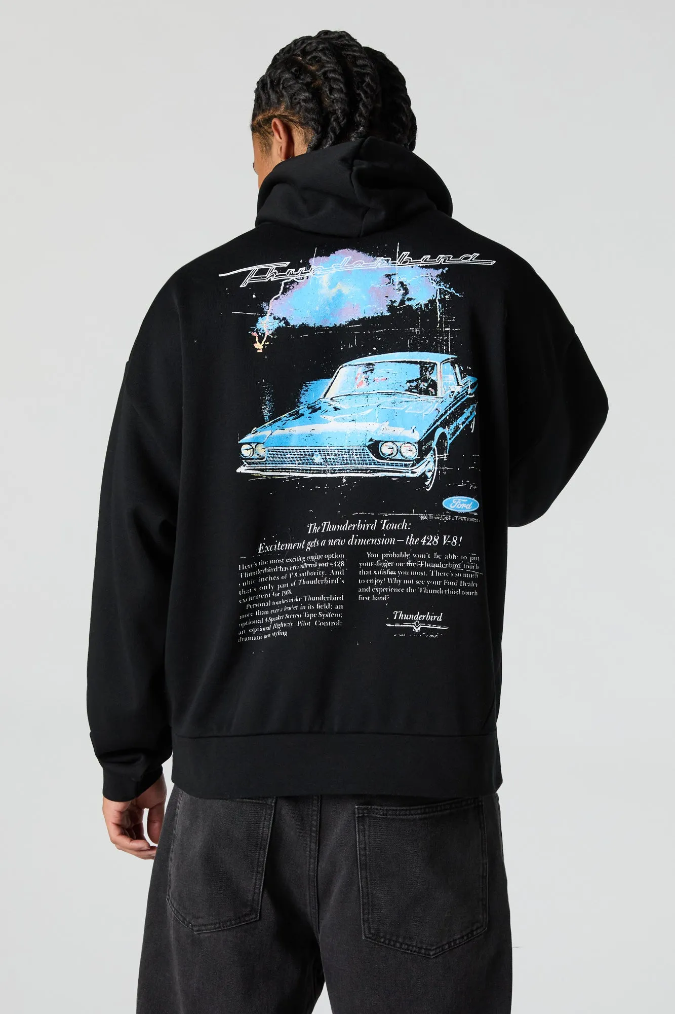 Ford Thunderbird Graphic Fleece Hoodie sold by Urban Planet