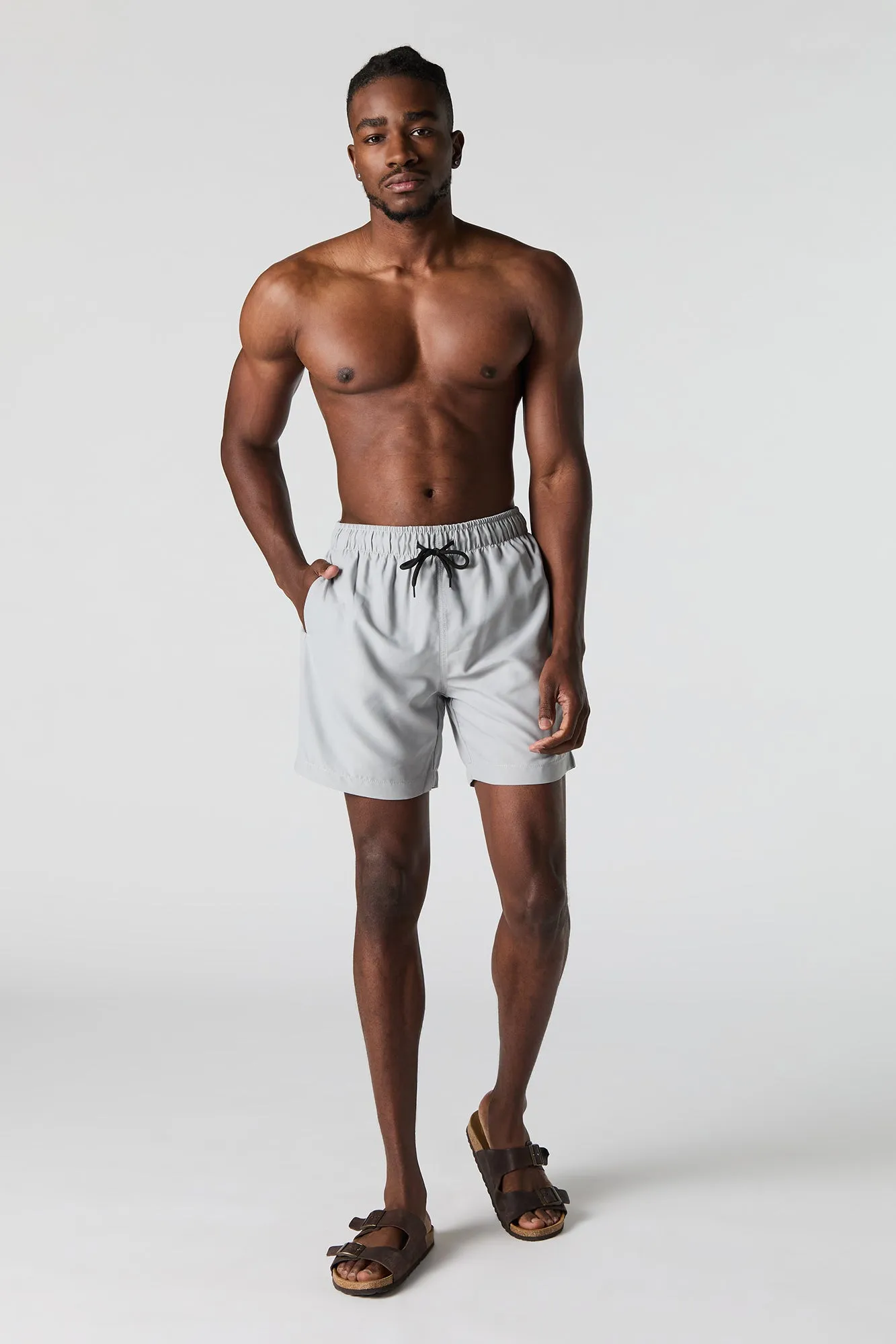 Solid Drawstring Swim Short sold by Urban Planet product image thumbnail 5