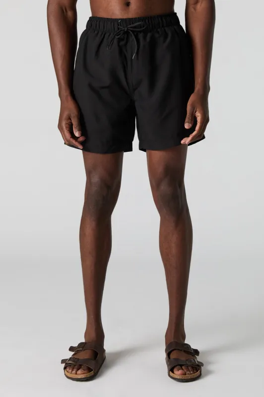 Solid Drawstring Swim Short sold by Urban Planet