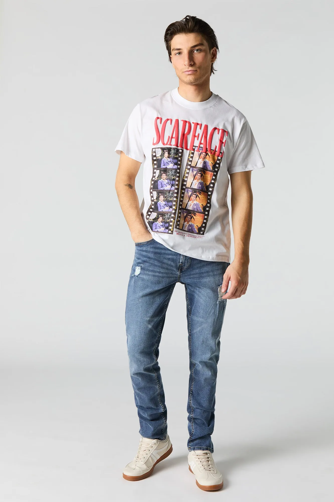 Scarface Puff Print Graphic T-Shirt sold by Urban Planet product image thumbnail 3