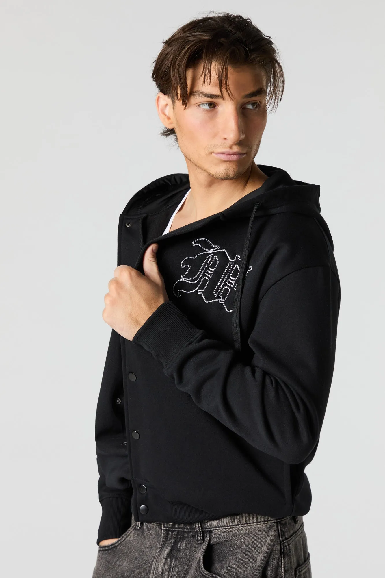 Blouson en molleton avec motif brodé Gothic sold by Urban Planet product image thumbnail 5
