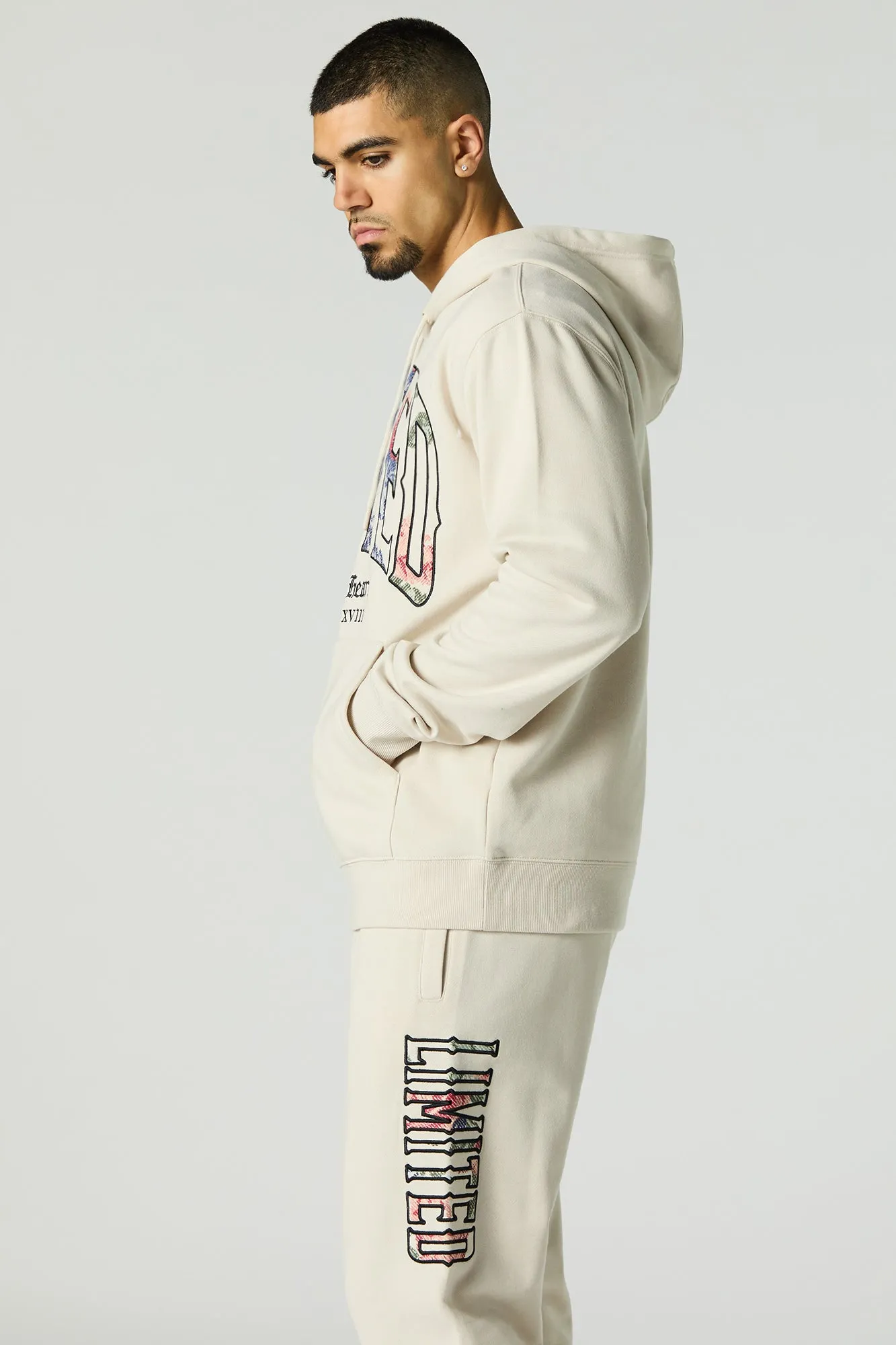Limited Twill Embroidered Fleece Jogger sold by Urban Planet product image thumbnail 4