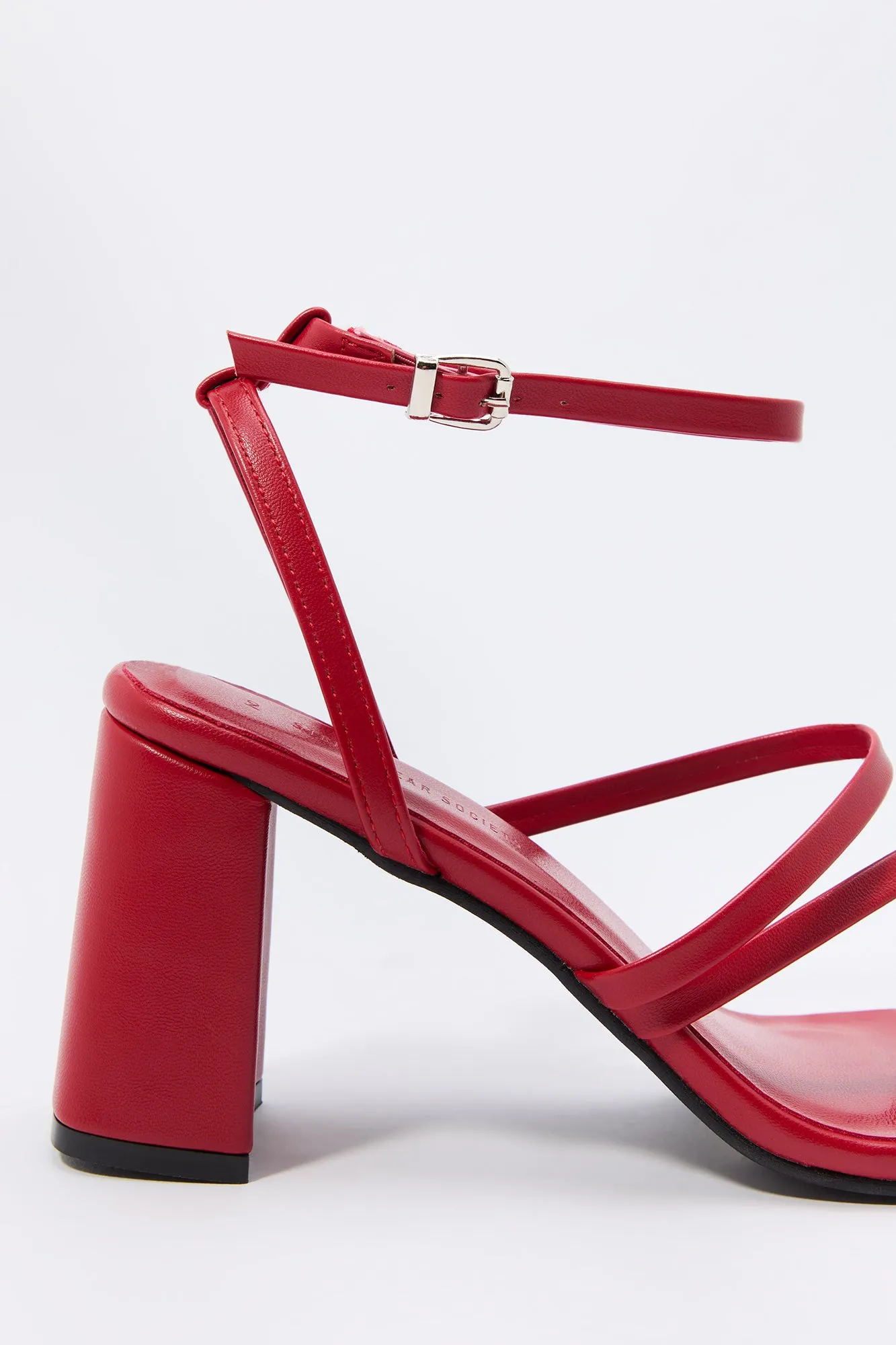 Escarpins à bout ouvert en similicuir avec brides sold by Urban Planet product image thumbnail 4