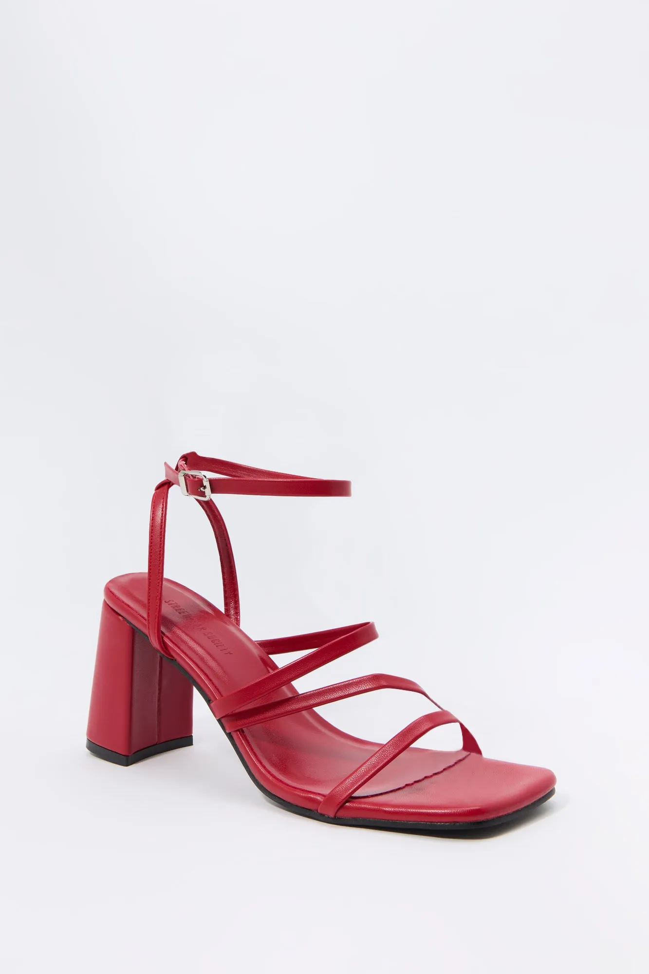 Escarpins à bout ouvert en similicuir avec brides sold by Urban Planet product image thumbnail 2