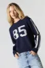 Striped Sleeve Jacquard Knit Sweater sold by Urban Planet