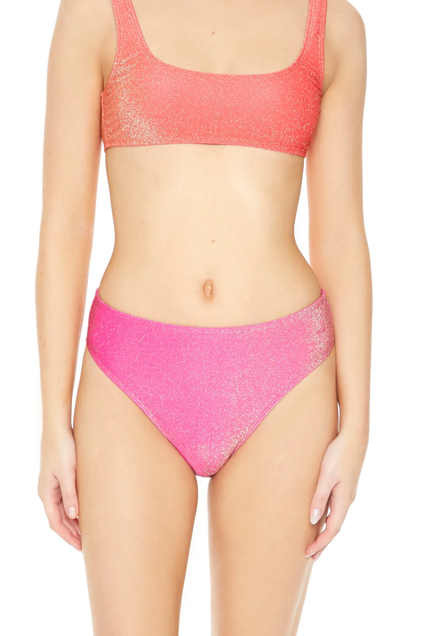 Culotte de bikini à taille haute en tricot scintillant sold by Urban Planet product image thumbnail 5
