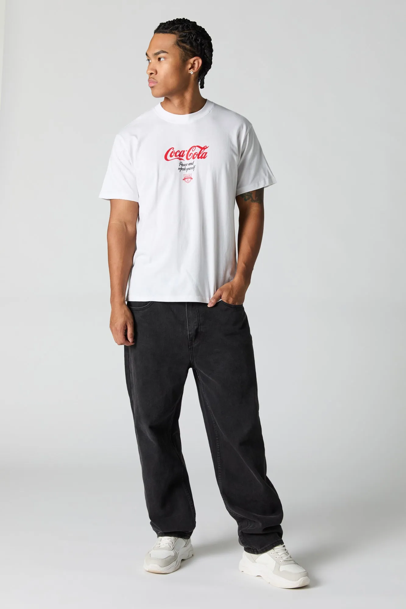 T-shirt à imprimé Bouteilles de Coca Cola sold by Urban Planet product image thumbnail 3