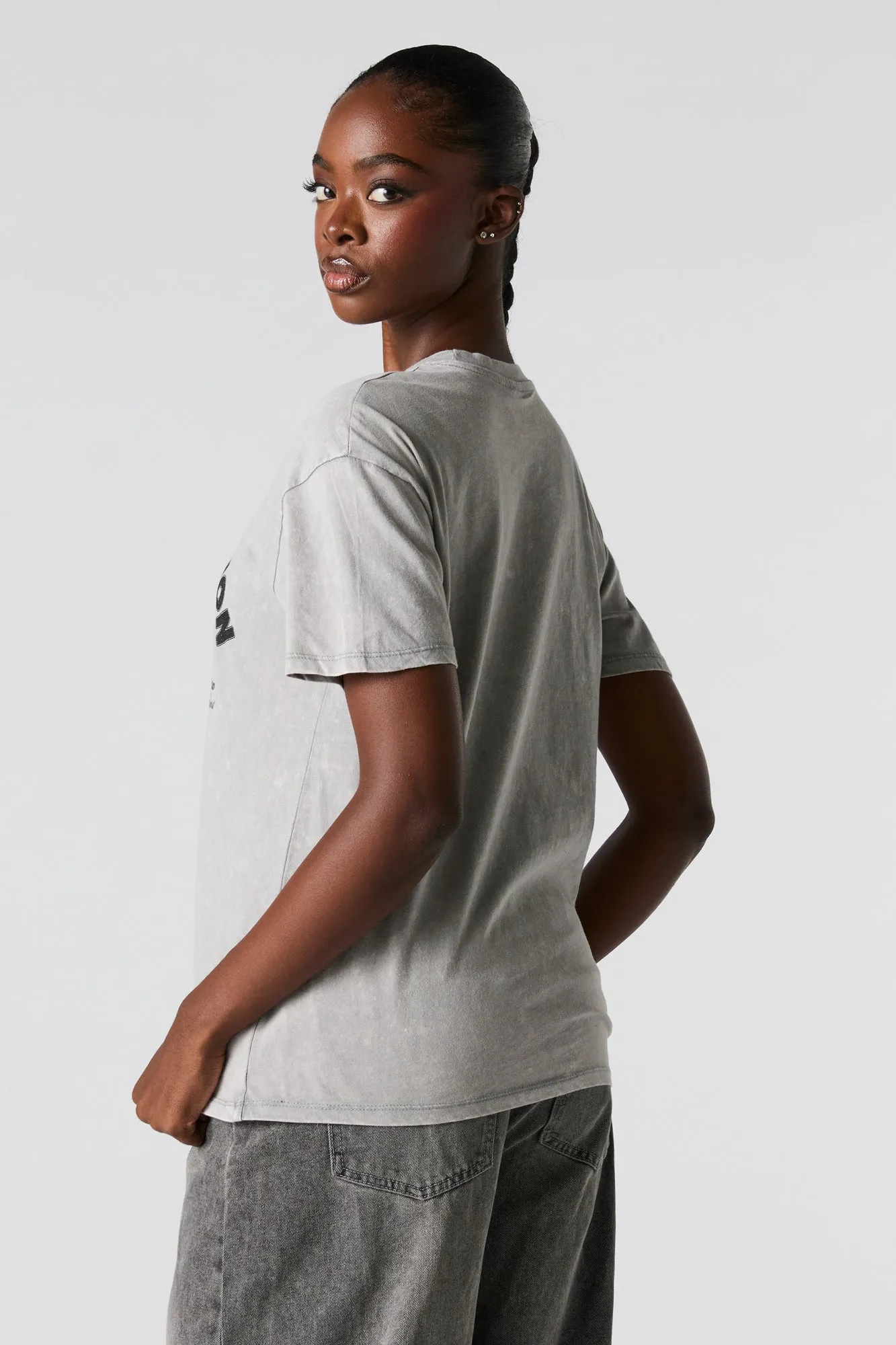 Soul Connection Graphic Washed Boyfriend T-Shirt sold by Urban Planet product image thumbnail 2