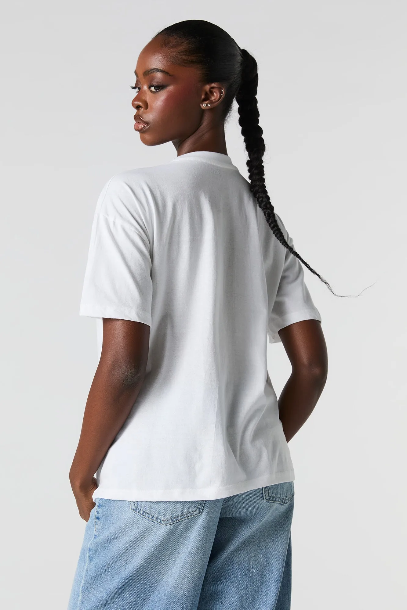 T-shirt de coupe garçonne à imprimé Smurfette sold by Urban Planet product image thumbnail 2