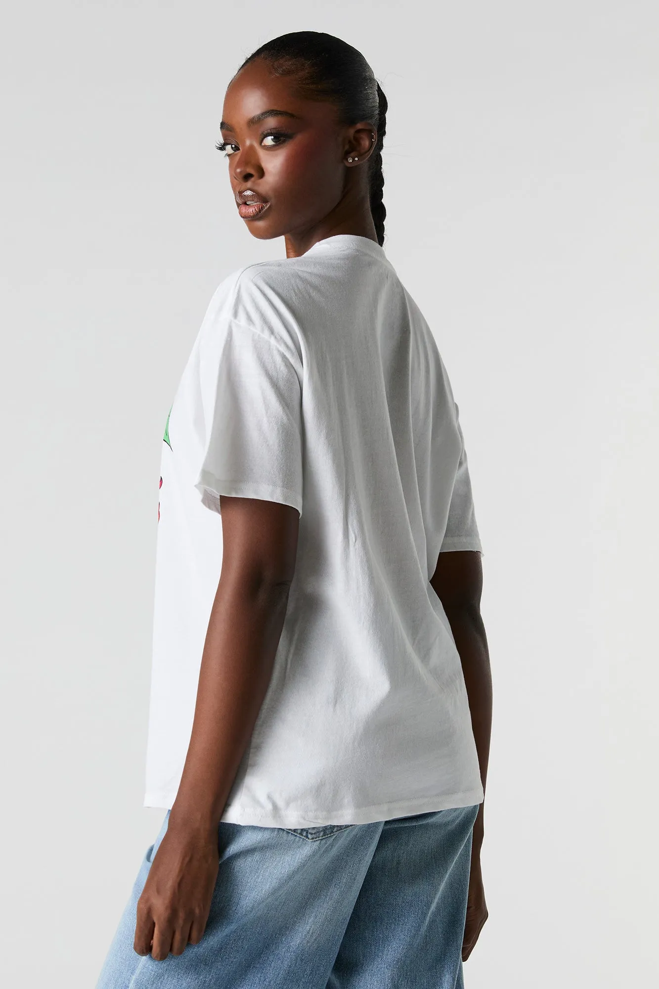 T-shirt de coupe garçonne à imprimé Betty Boop Cherries sold by Urban Planet product image thumbnail 2