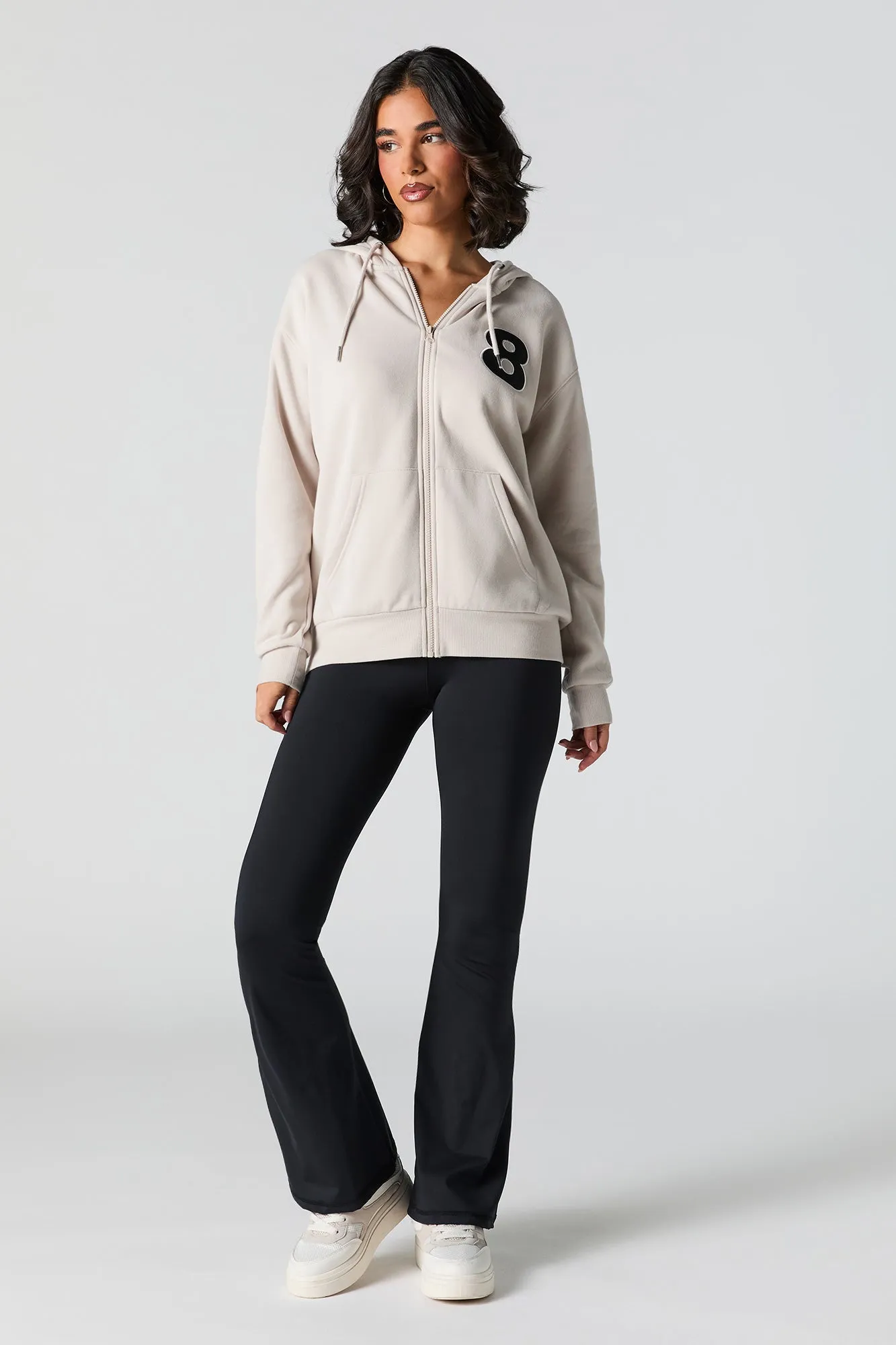 Graphic Zip-Up Fleece Hoodie sold by Urban Planet product image thumbnail 3