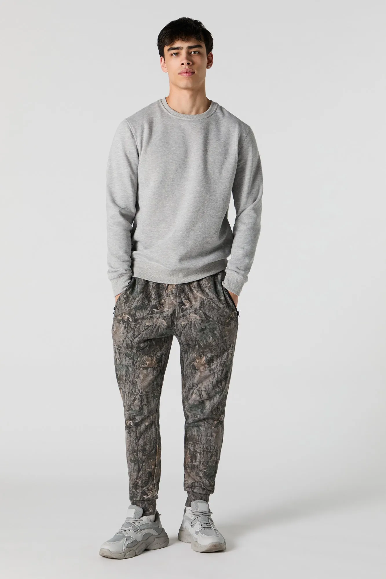 Jogger en molleton avec poches à fermeture à glissière sold by Urban Planet product image thumbnail 3