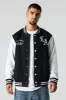 Blouson de style universitaire en molleton avec imprimé City sold by Urban Planet