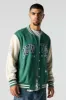 Blouson de style universitaire en molleton avec imprimé City sold by Urban Planet