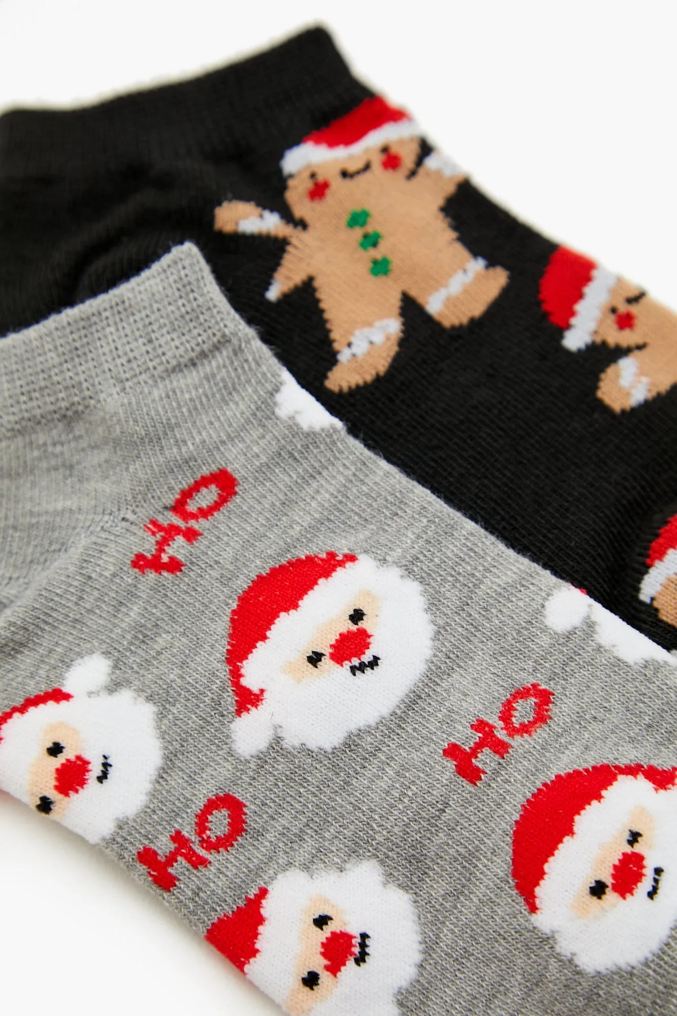 Gingerbread & Santa Ankle Socks (2 Pack) sold by Urban Planet product image thumbnail 3