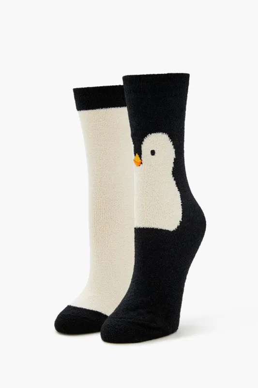 Penguin Plush Crew Socks (2 Pack) sold by Urban Planet