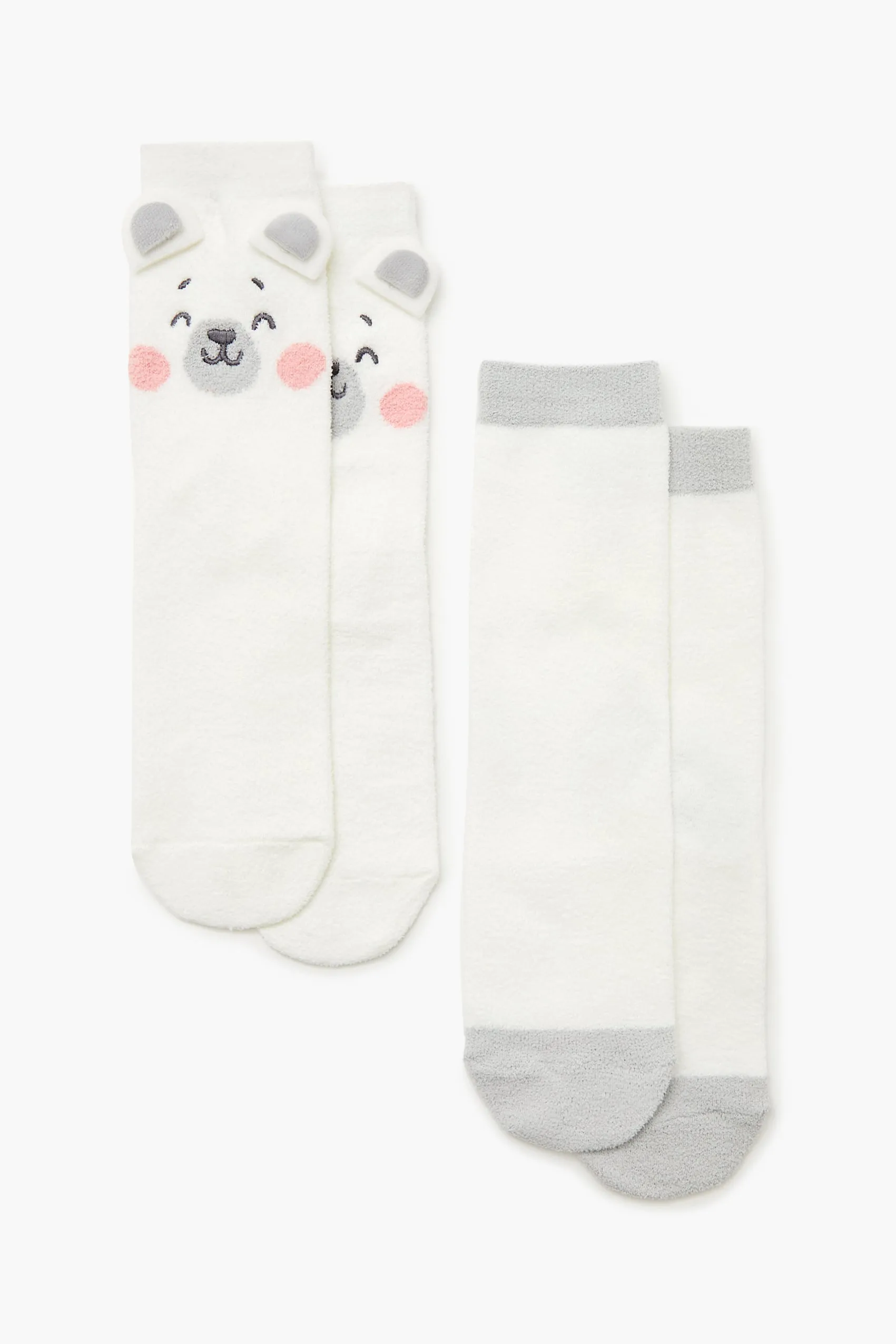 Bear Plush Crew Socks (2 Pack) sold by Urban Planet product image thumbnail 2