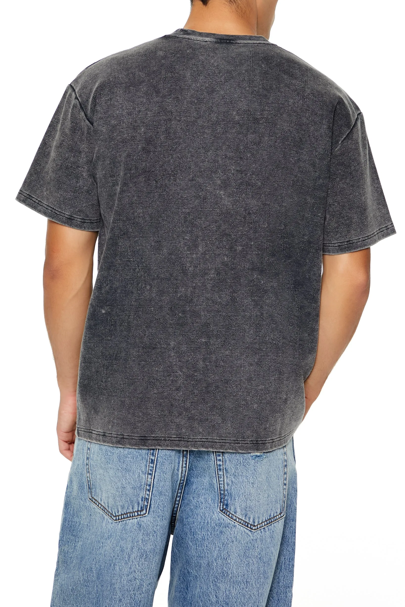 T-shirt ras du cou côtelé délavé sold by Urban Planet product image thumbnail 2