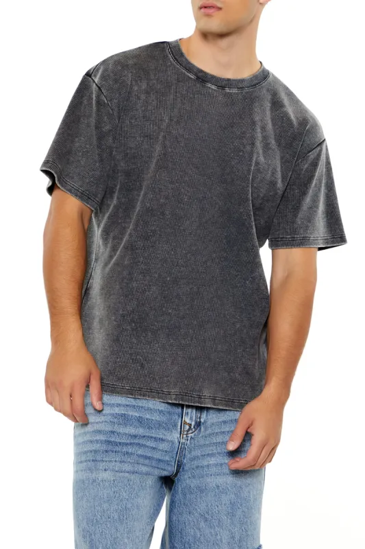 T-shirt ras du cou côtelé délavé sold by Urban Planet