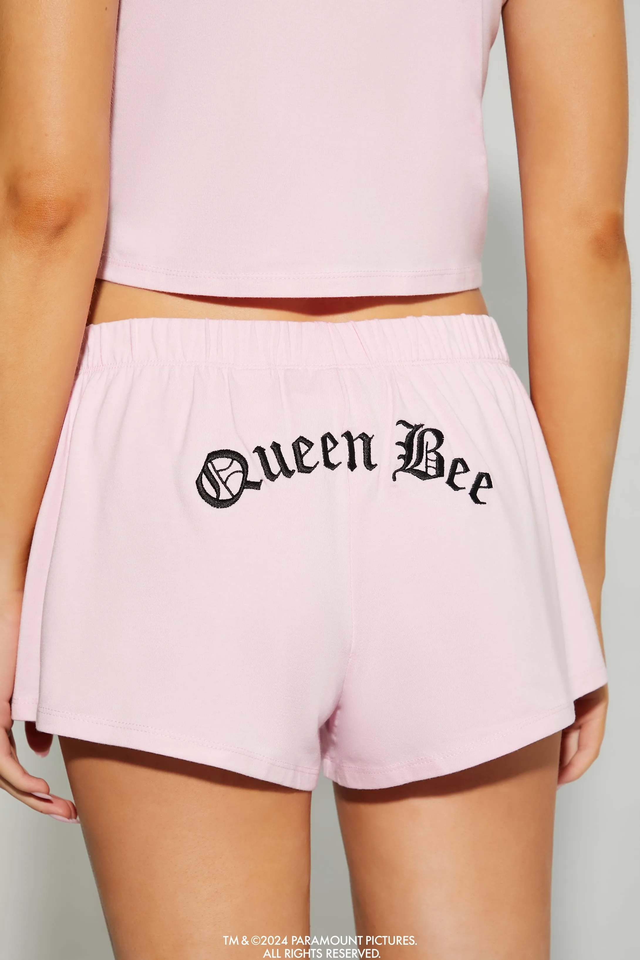 Ensemble pyjama avec camisole et short à imprimé Mean Girls Queen Bee sold by Urban Planet product image thumbnail 3