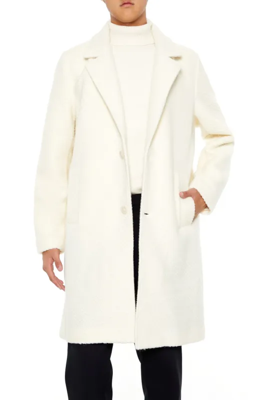 Textured Collared Coat sold by Urban Planet