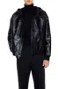 Faux Leather Hooded Bomber Jacket sold by Urban Planet