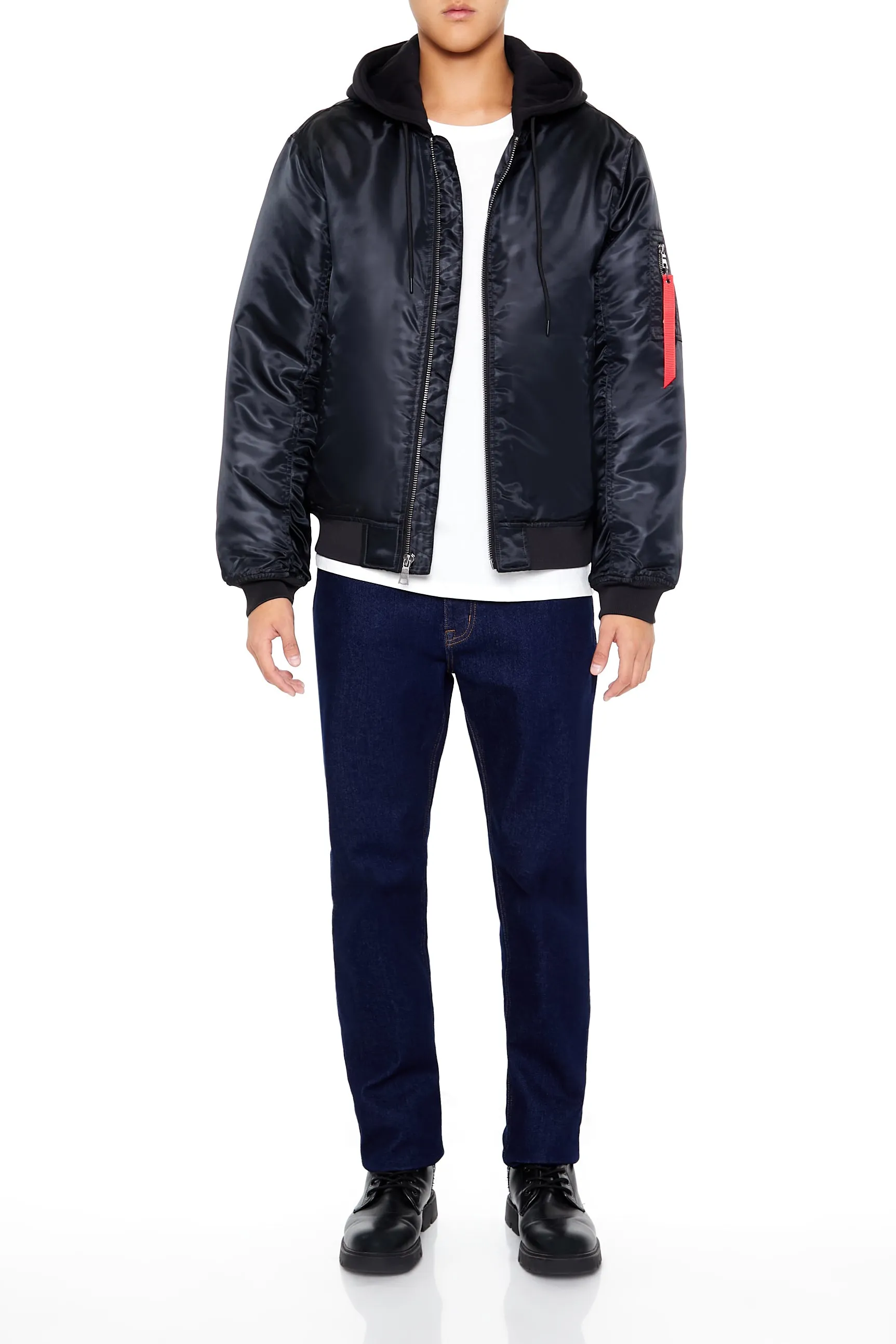 Hooded Cargo Bomber Jacket sold by Urban Planet product image thumbnail 3