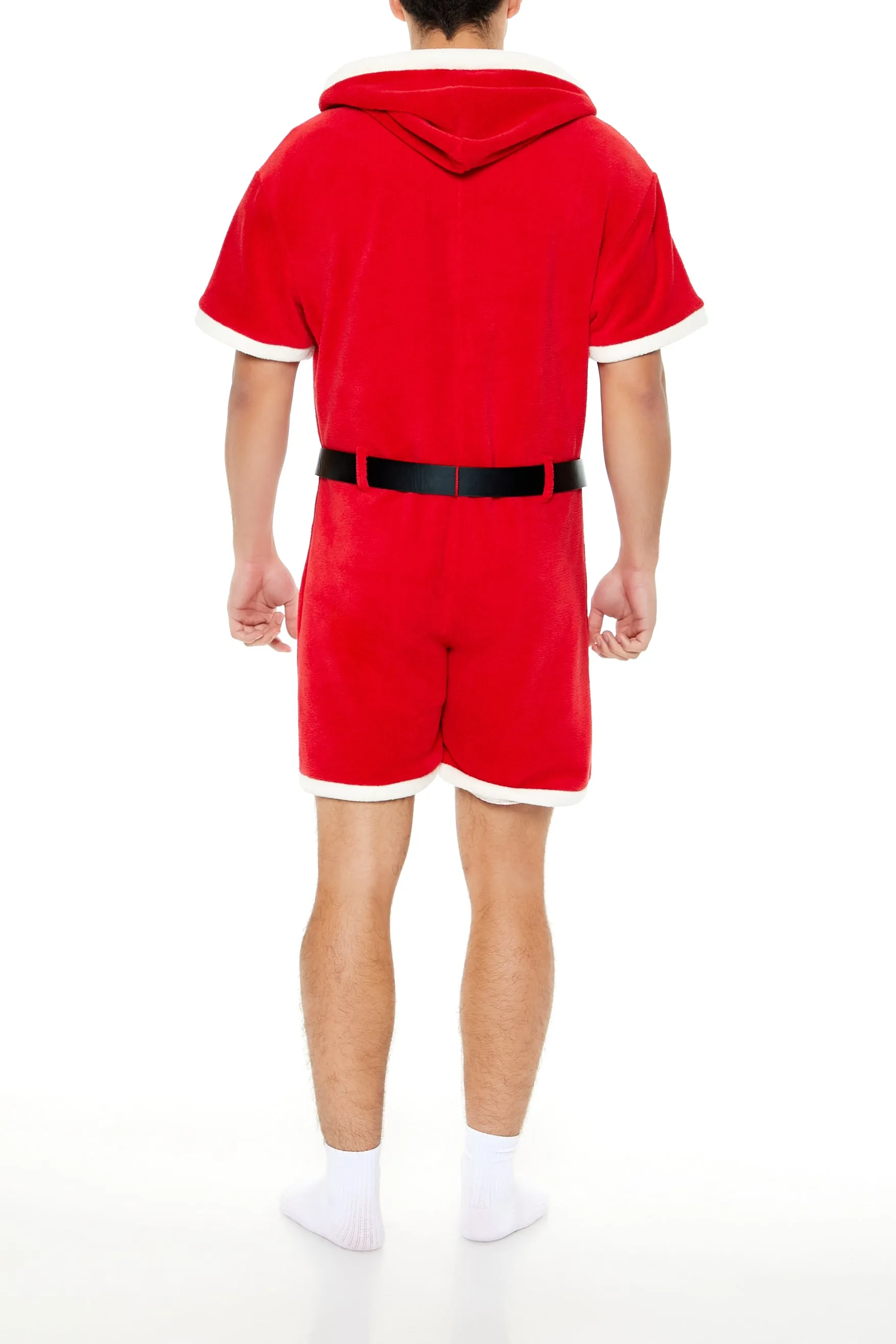 Santa Hooded Pajama Romper sold by Urban Planet product image thumbnail 2