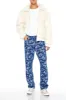 Camo Mid Rise Straight Leg Jean sold by Urban Planet
